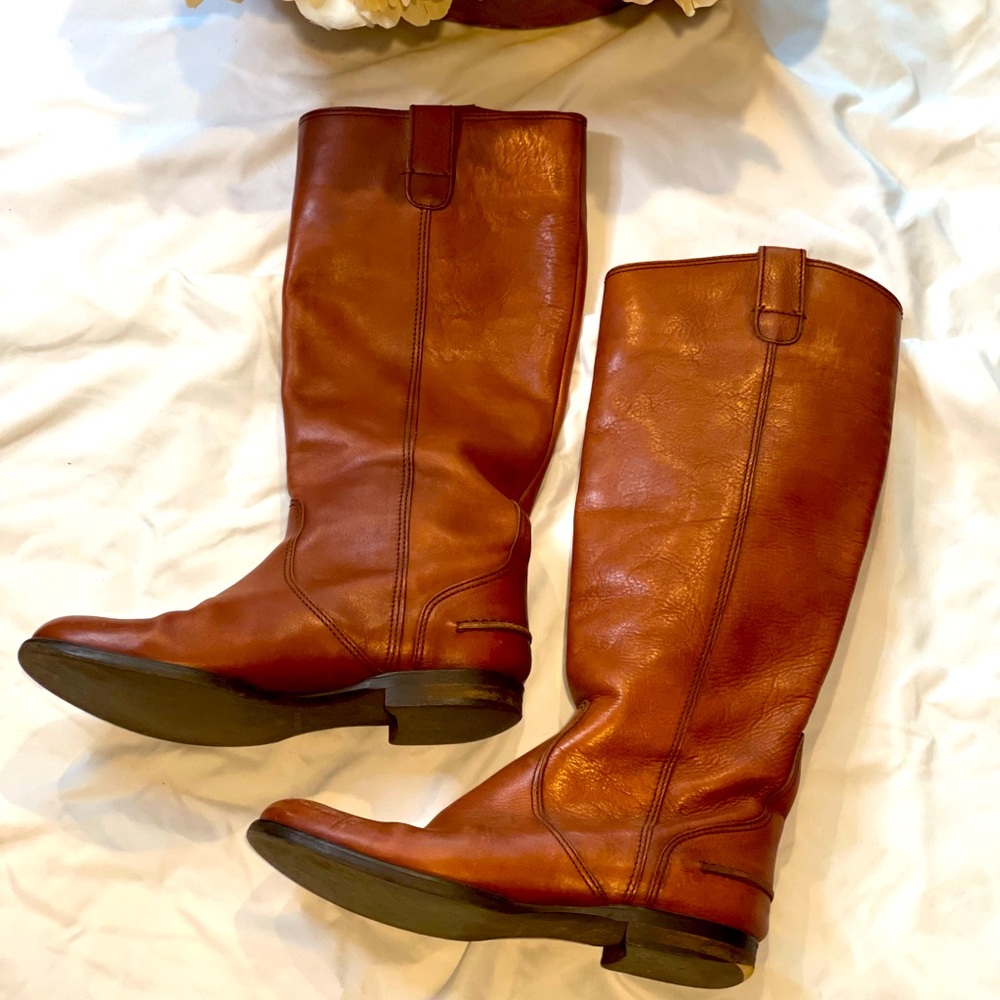 Women’s Madewell brown leather boots sz6